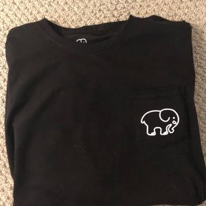 Black ivory ella long sleeve tee